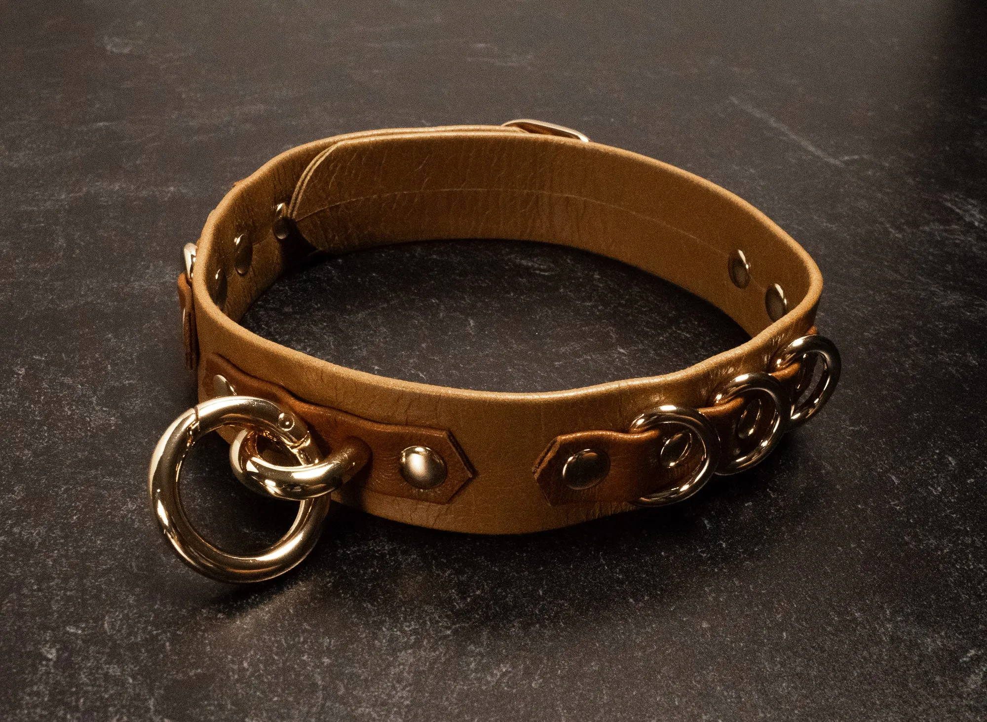 12" - 15" Sandswept Leather Collar _ LIMITED _