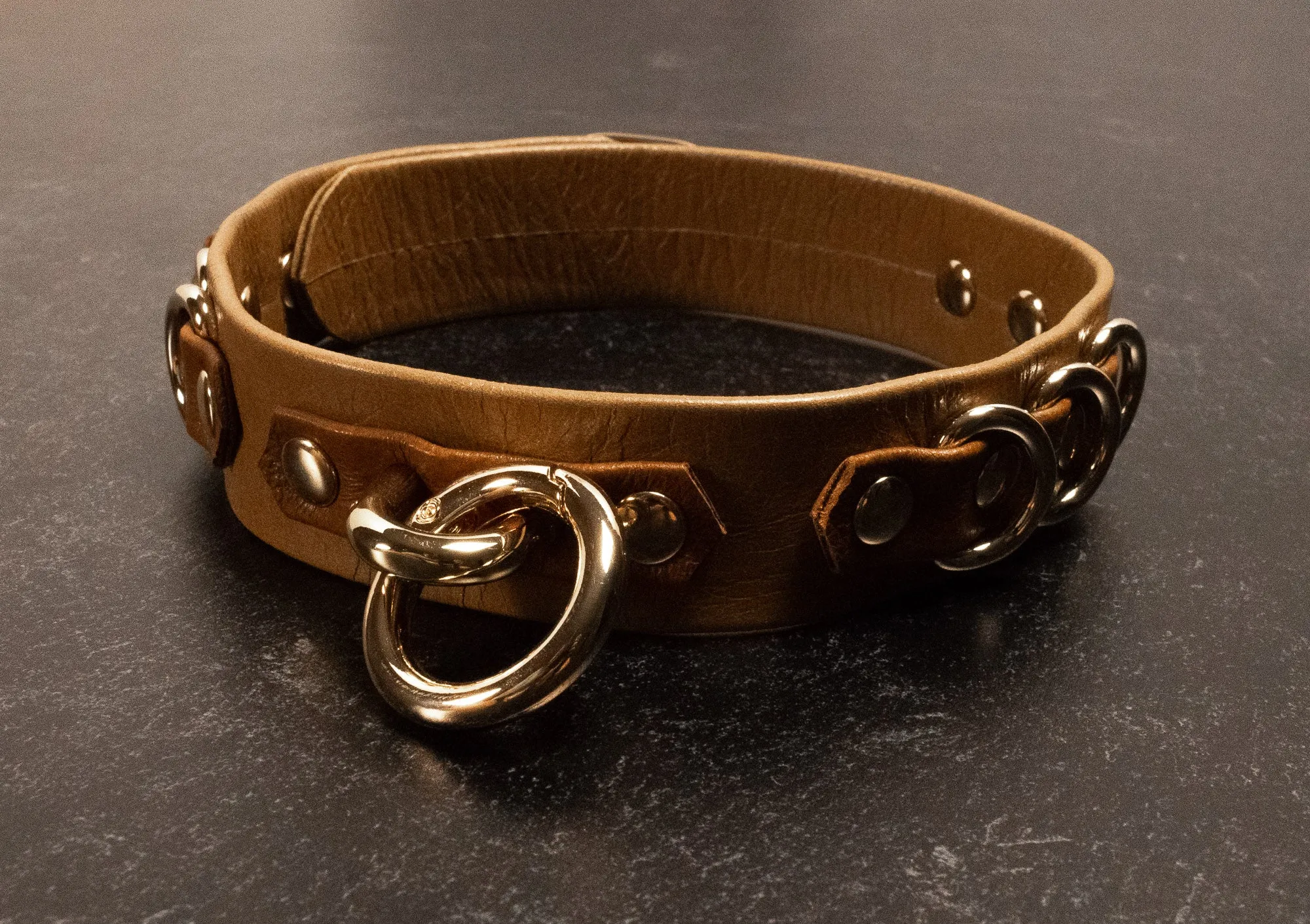 12" - 15" Sandswept Leather Collar _ LIMITED _