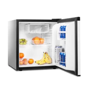 1.6 Cu.ft. Mini Fridge with Freezer, Single-Door Compact Refrigerator/Freezer with 7-Level Adjustable Thermostat, Removable Shelf, Small Refrigerator for Apartment, Office, Dorm (Black)