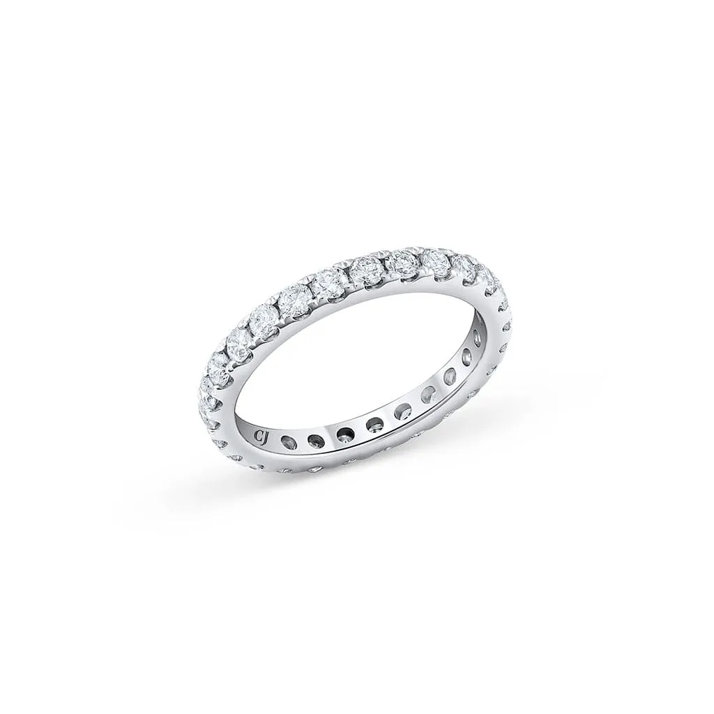 18k White Gold 1.08 ctw Eternity Band