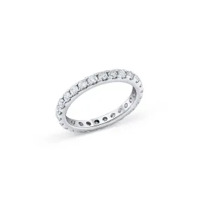 18k White Gold 1.08 ctw Eternity Band