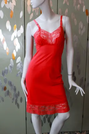 1960s Bright Red Slip, Small