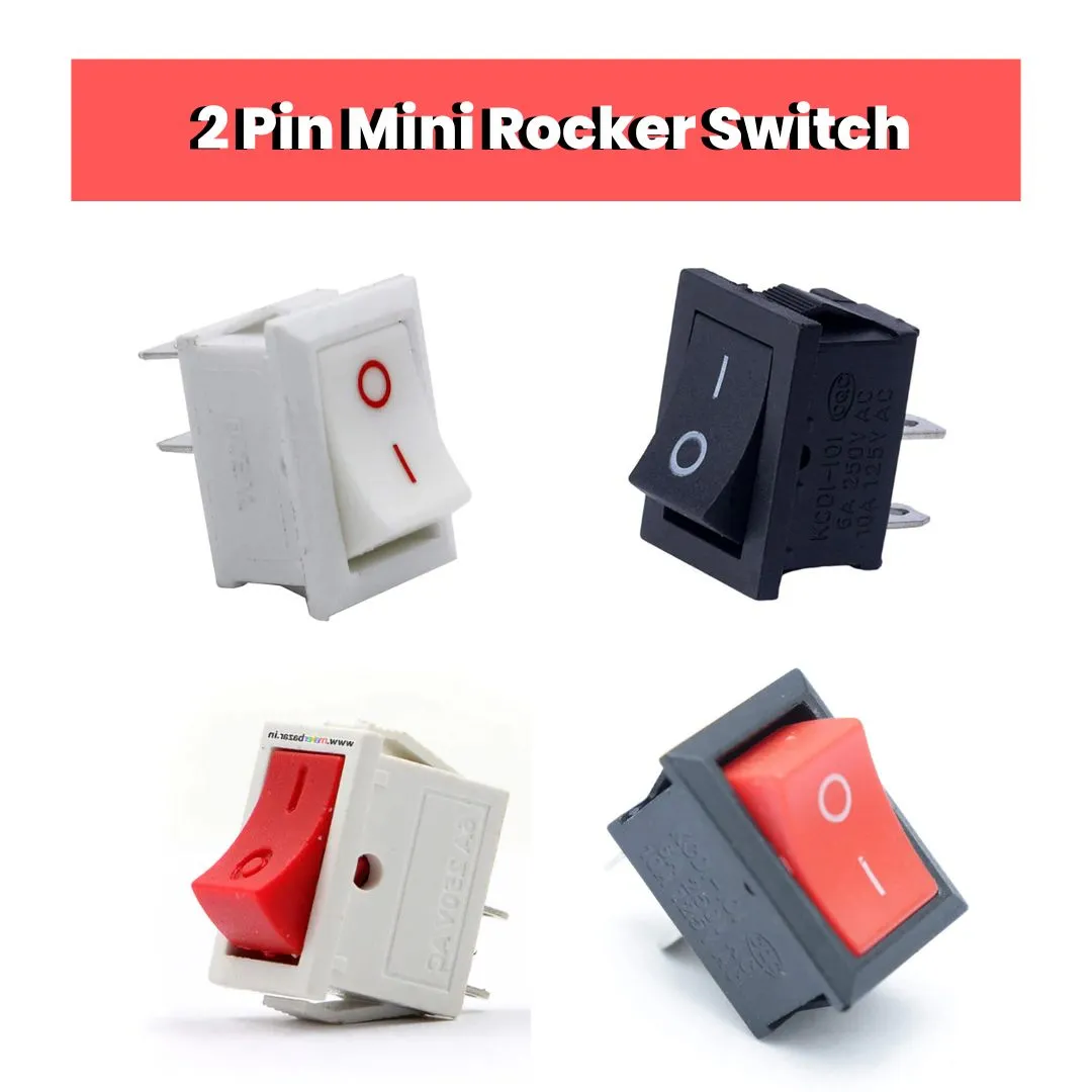 2-Pin Mini Rocker Switch