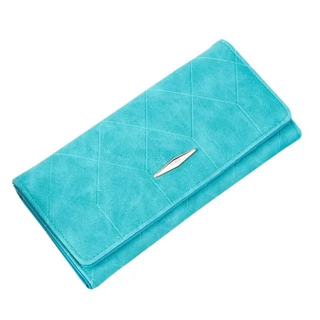 2016 Fashion Women Wallets Solid Hasp Coin Purse Women Long Wallet Card Holders Clutch Handbag