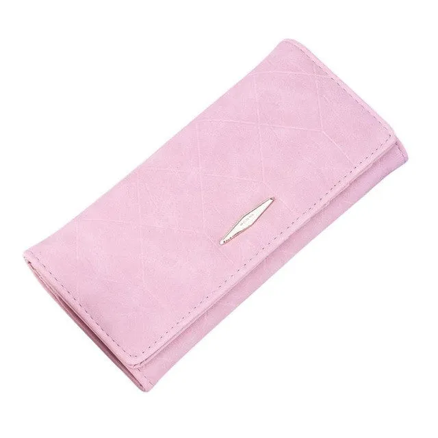 2016 Fashion Women Wallets Solid Hasp Coin Purse Women Long Wallet Card Holders Clutch Handbag