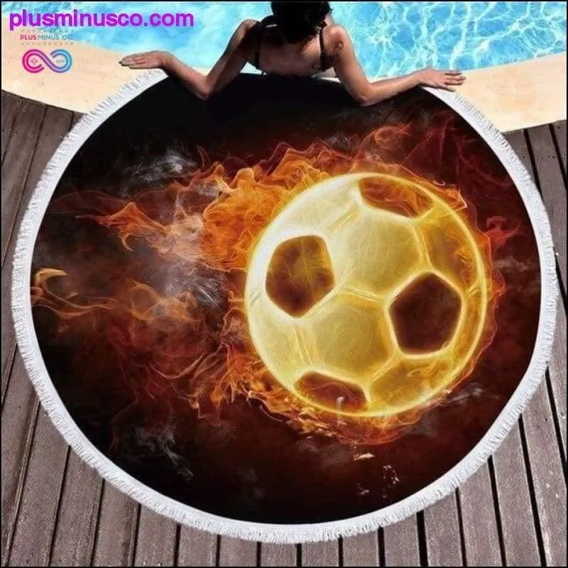 2020 Newest Cool Football Sports Summer Round Swimming Beach