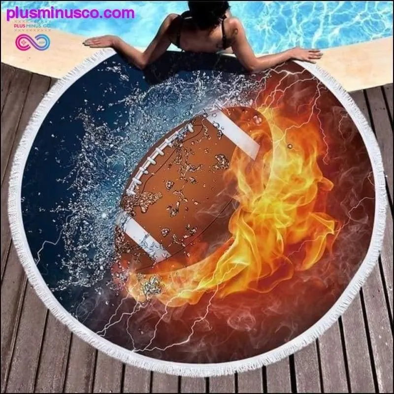 2020 Newest Cool Football Sports Summer Round Swimming Beach