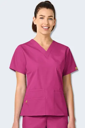 6016SP WonderWink Bravo 5 Pocket V-neck Women's Scrubs Top