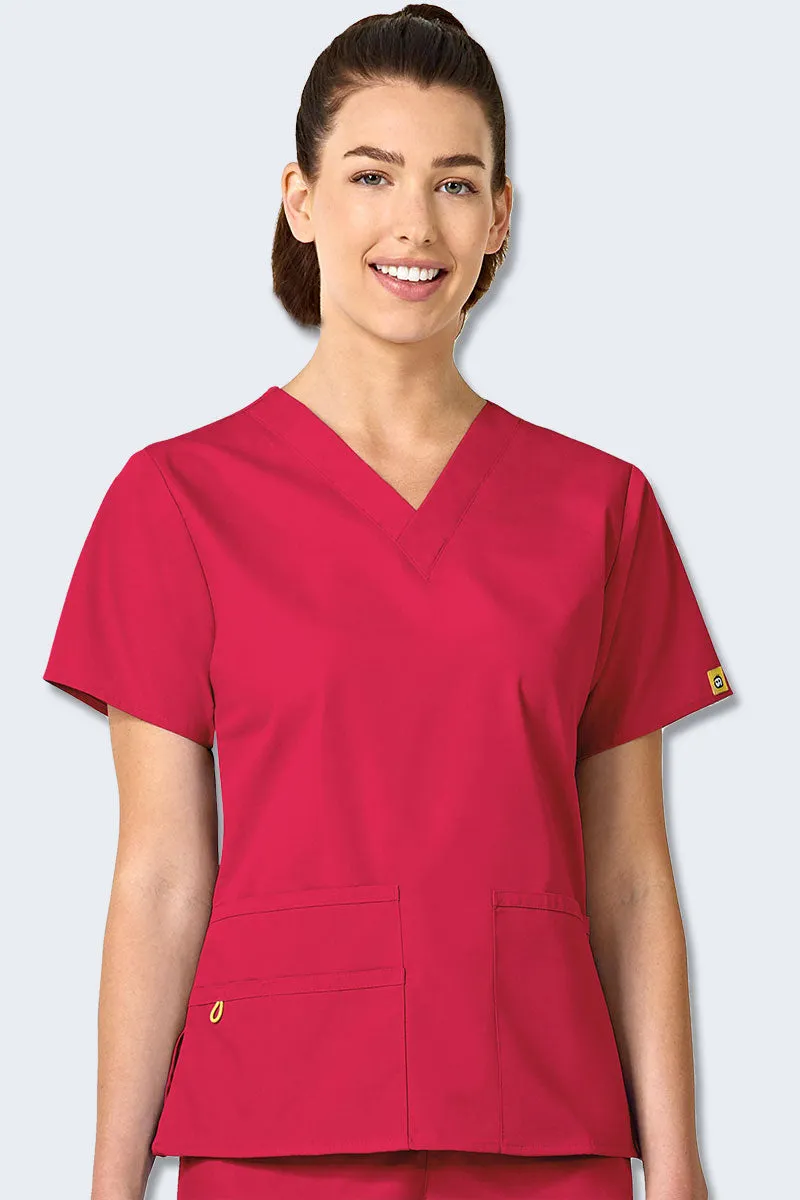 6016SP WonderWink Bravo 5 Pocket V-neck Women's Scrubs Top