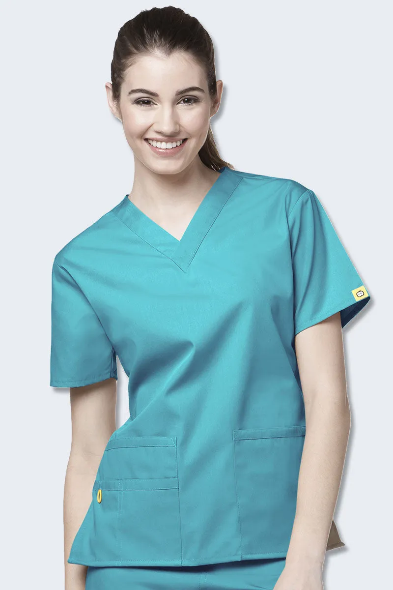 6016SP WonderWink Bravo 5 Pocket V-neck Women's Scrubs Top