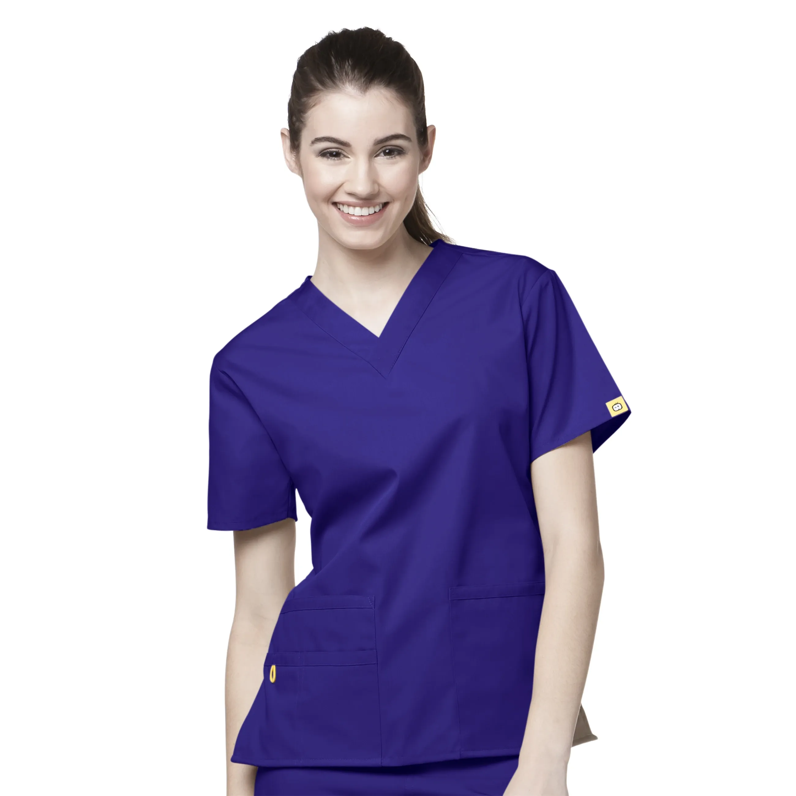 6016SP WonderWink Bravo 5 Pocket V-neck Women's Scrubs Top