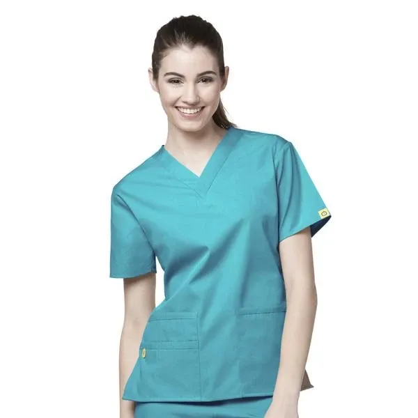 6016SP WonderWink Bravo 5 Pocket V-neck Women's Scrubs Top