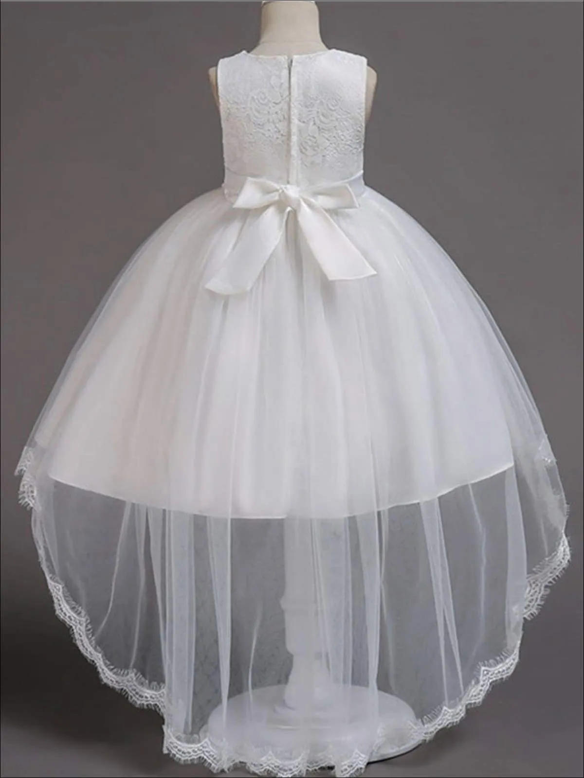 A Lovely Night Lace Hi-Lo Tulle Special Occasion Dress