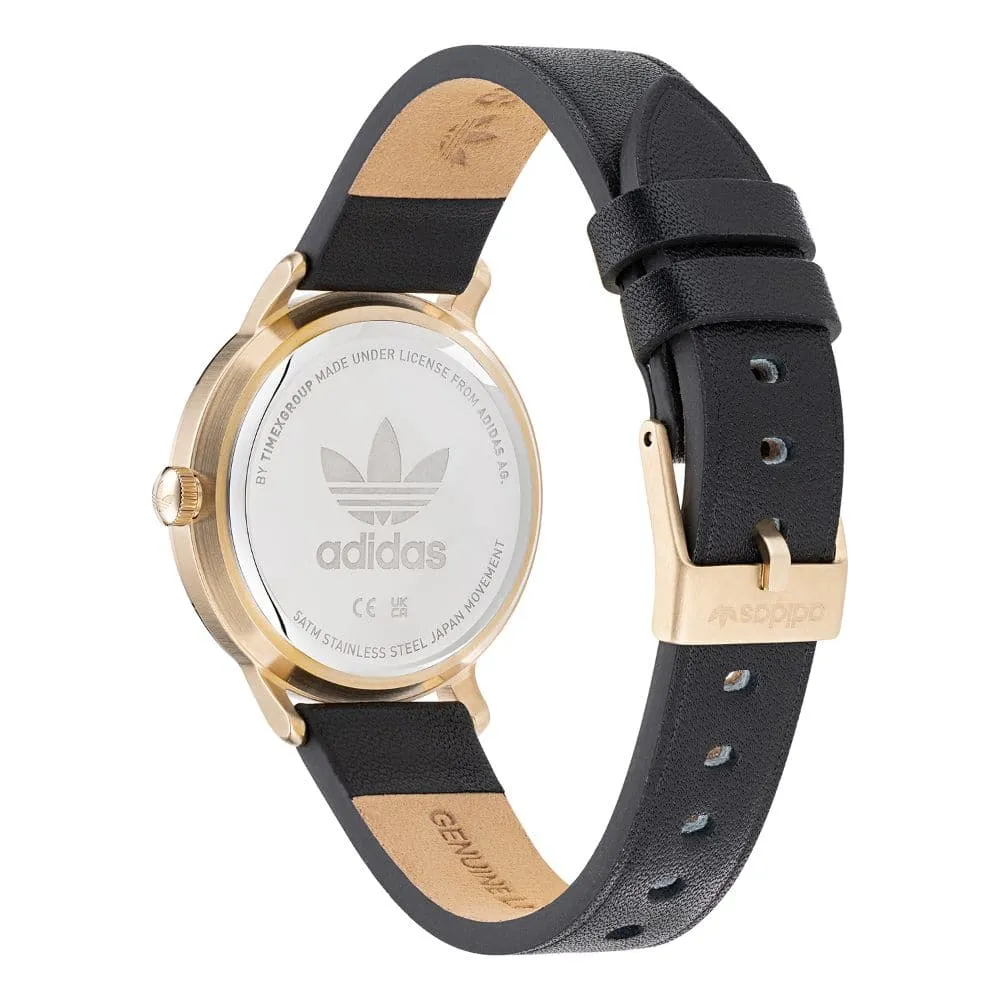 Adidas Black Leather Strap Women's Watch AOSY22574