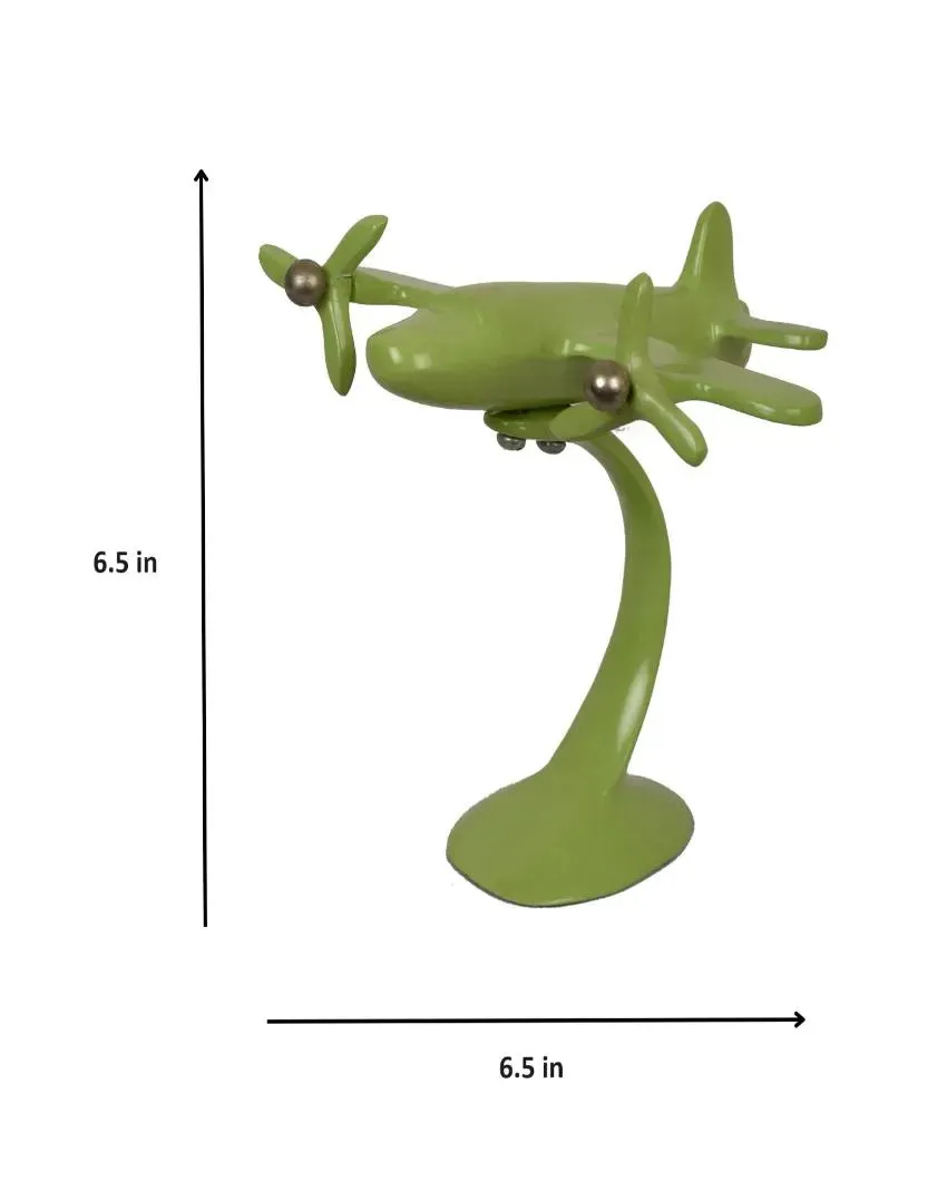 Aeroplane Sculpture Decor Object | 6.5 Inches