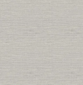 Agave Grey Faux Grasscloth Wallpaper from the Thoreau Collection