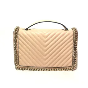 ALDO Beige Quilted Chain Shoulder Bag | Gently Used |