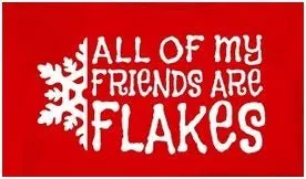 All My Friends Are Flakes Screen Print Shirt