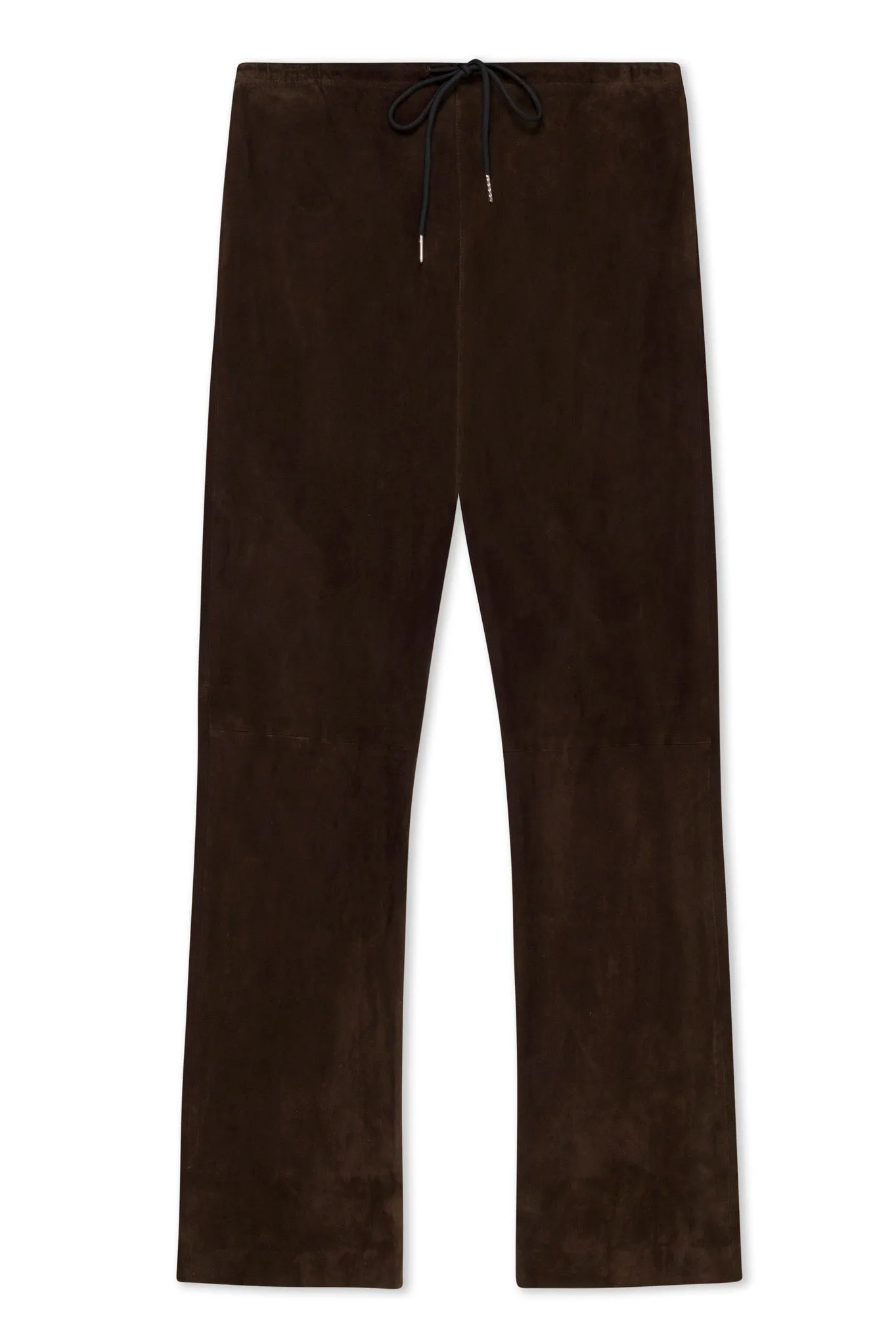 Americano Suede Drawstring Straight Leg Pants