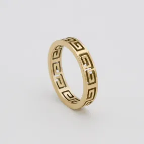 Aria Greek Meander Ring