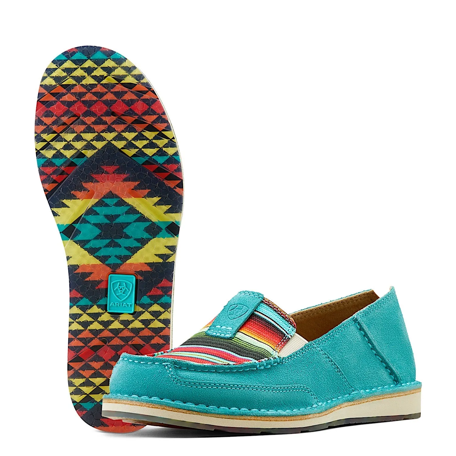 Ariat Women's Cruiser Teal Suede/Striking Serape