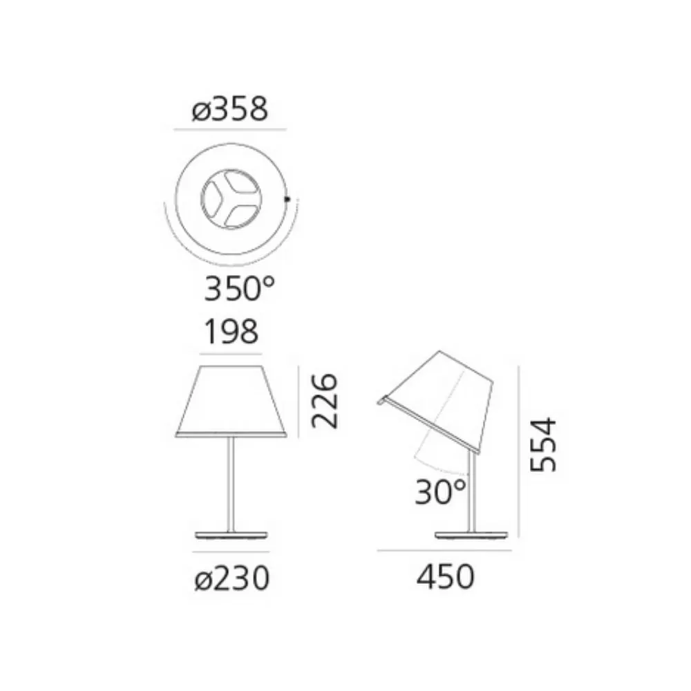 Artemide Choose table lamp white/chrome