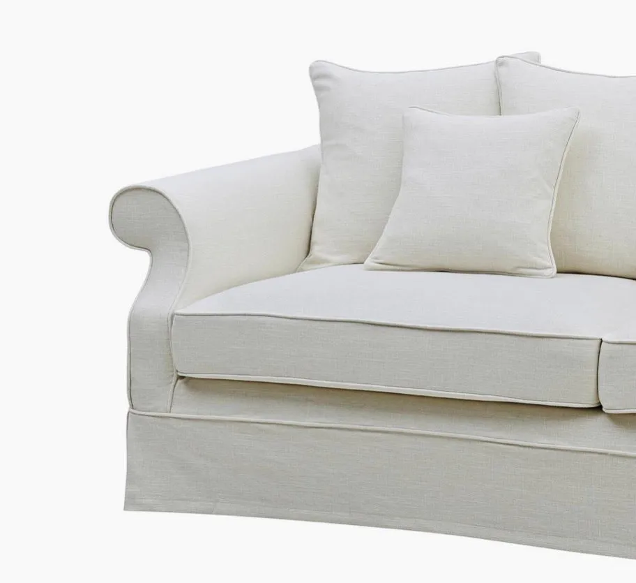 Ayla 3 Seater Sofa Ivory