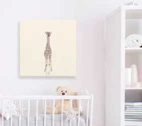 Baby Giraffe Canvas Wall Art