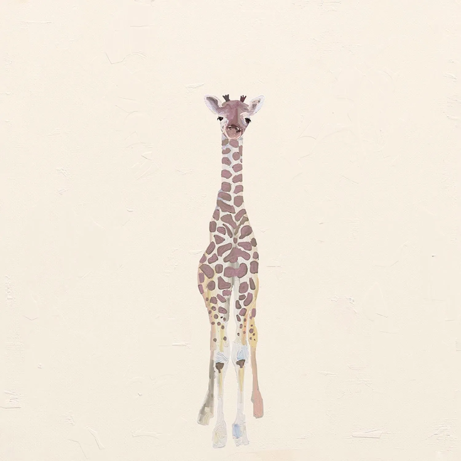 Baby Giraffe Canvas Wall Art