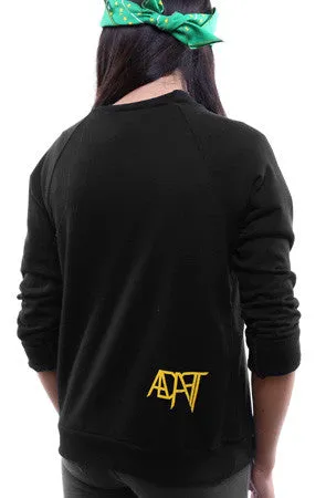 Baseball (Youth Unisex Black Crewneck Sweatshirt)