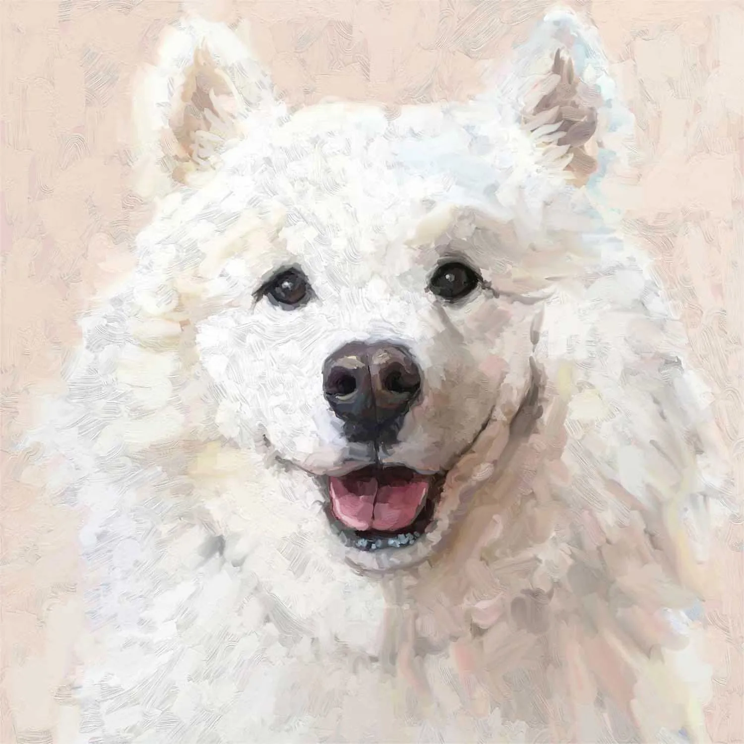 Best Friend - Samoyed Canvas Wall Art