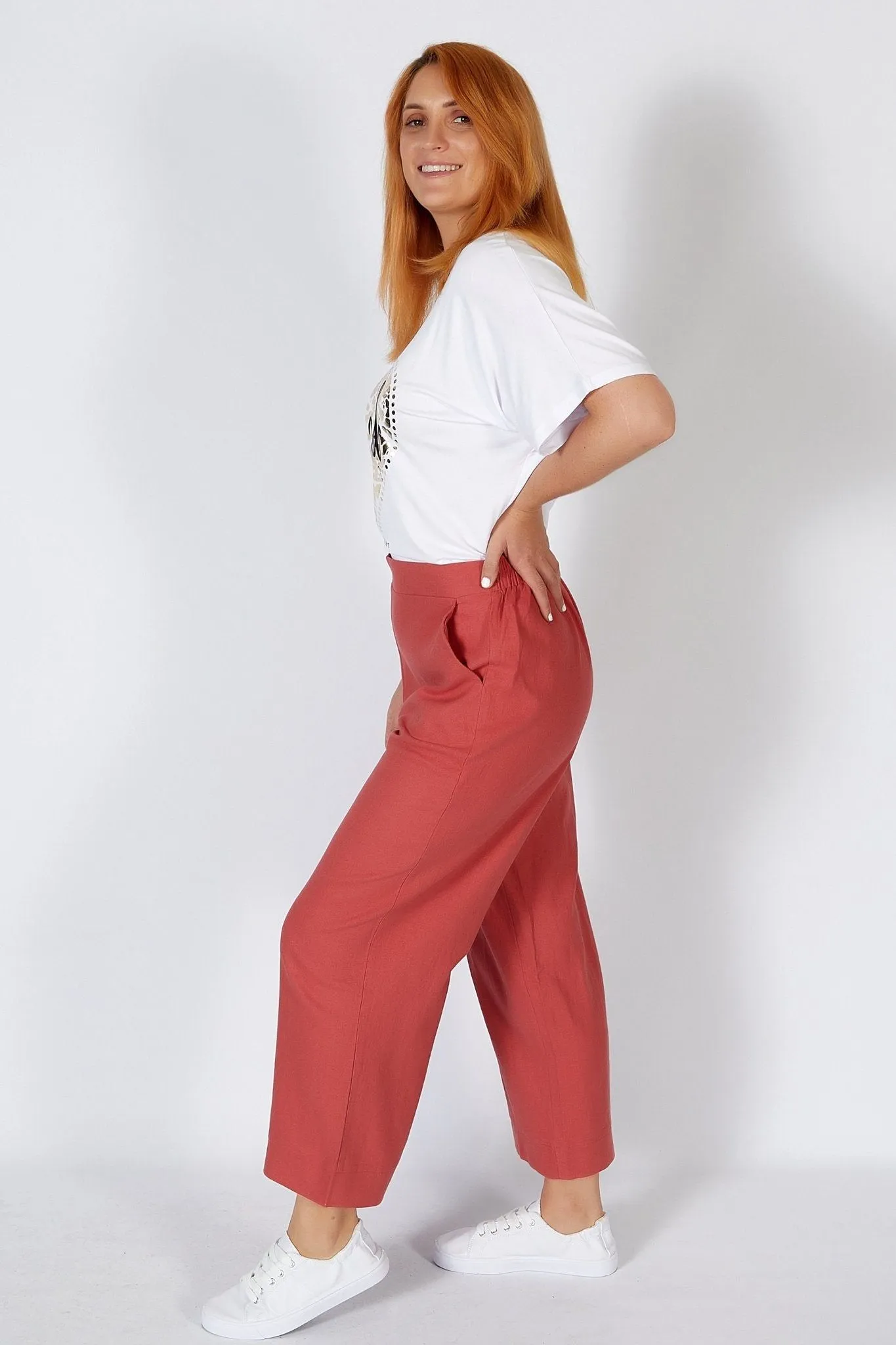 Betty Basics Parker Pant in Berry