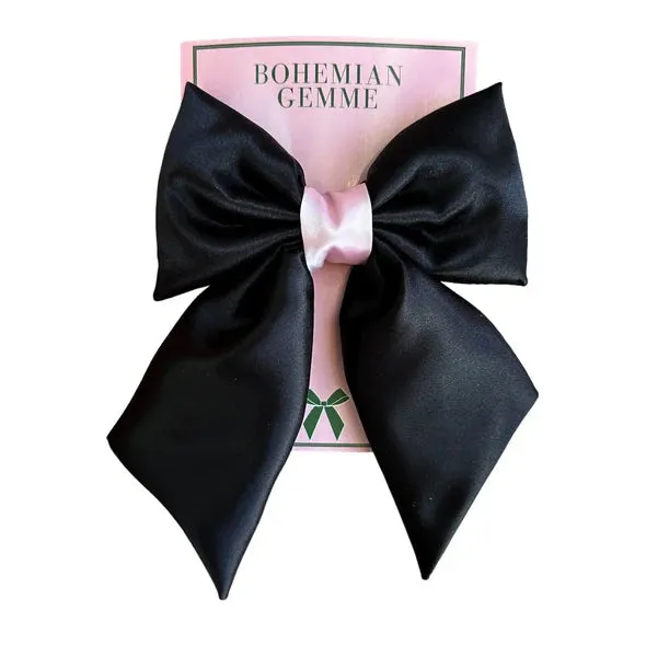 Black & Pink Bow