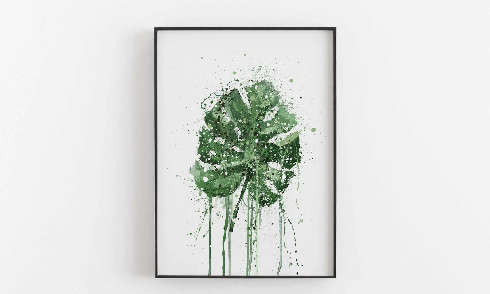 Botanical Wall Art Print 'Monstera Leaf' - Plant Prints, Botanical Art Prints and Botanical Illustrations