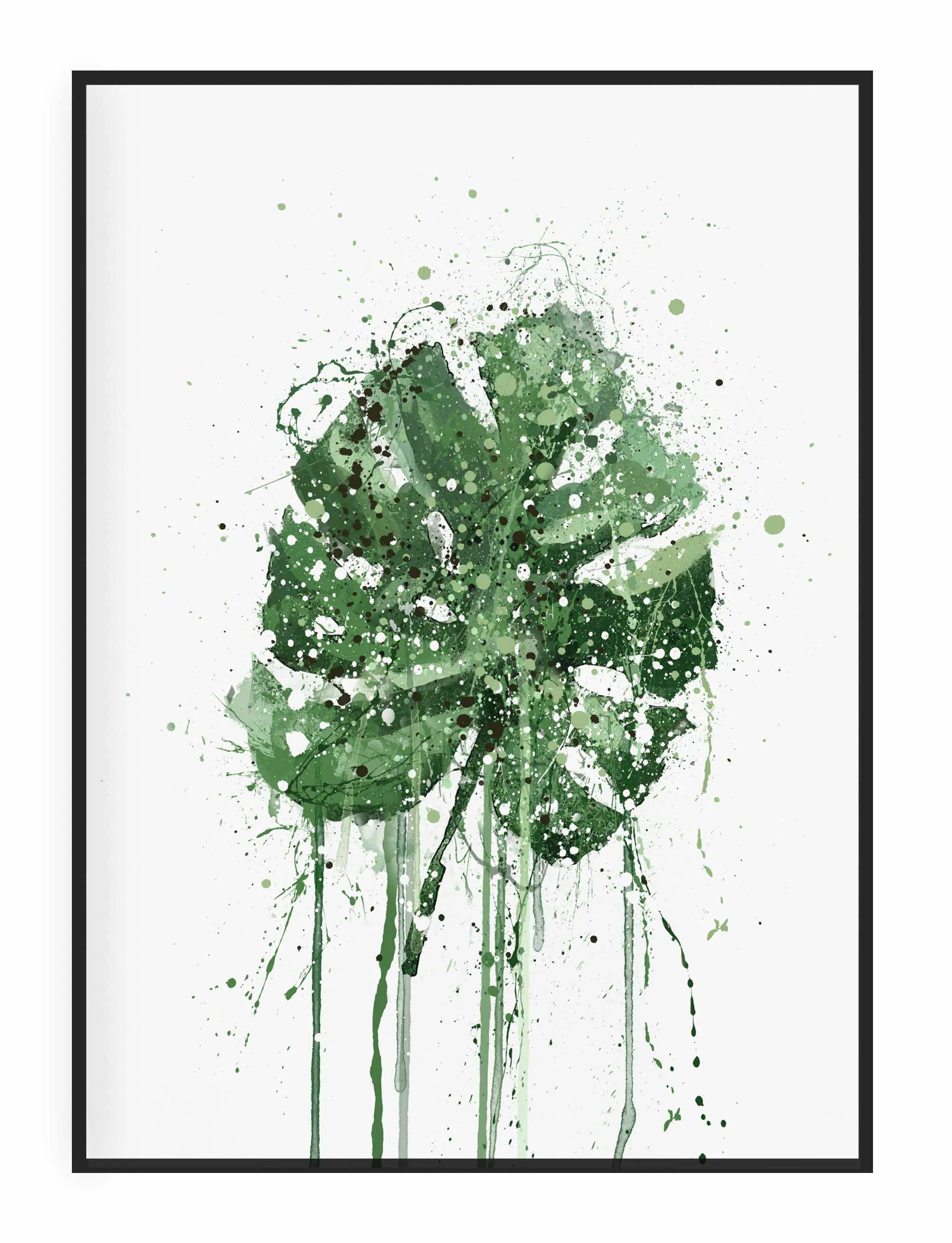 Botanical Wall Art Print 'Monstera Leaf' - Plant Prints, Botanical Art Prints and Botanical Illustrations