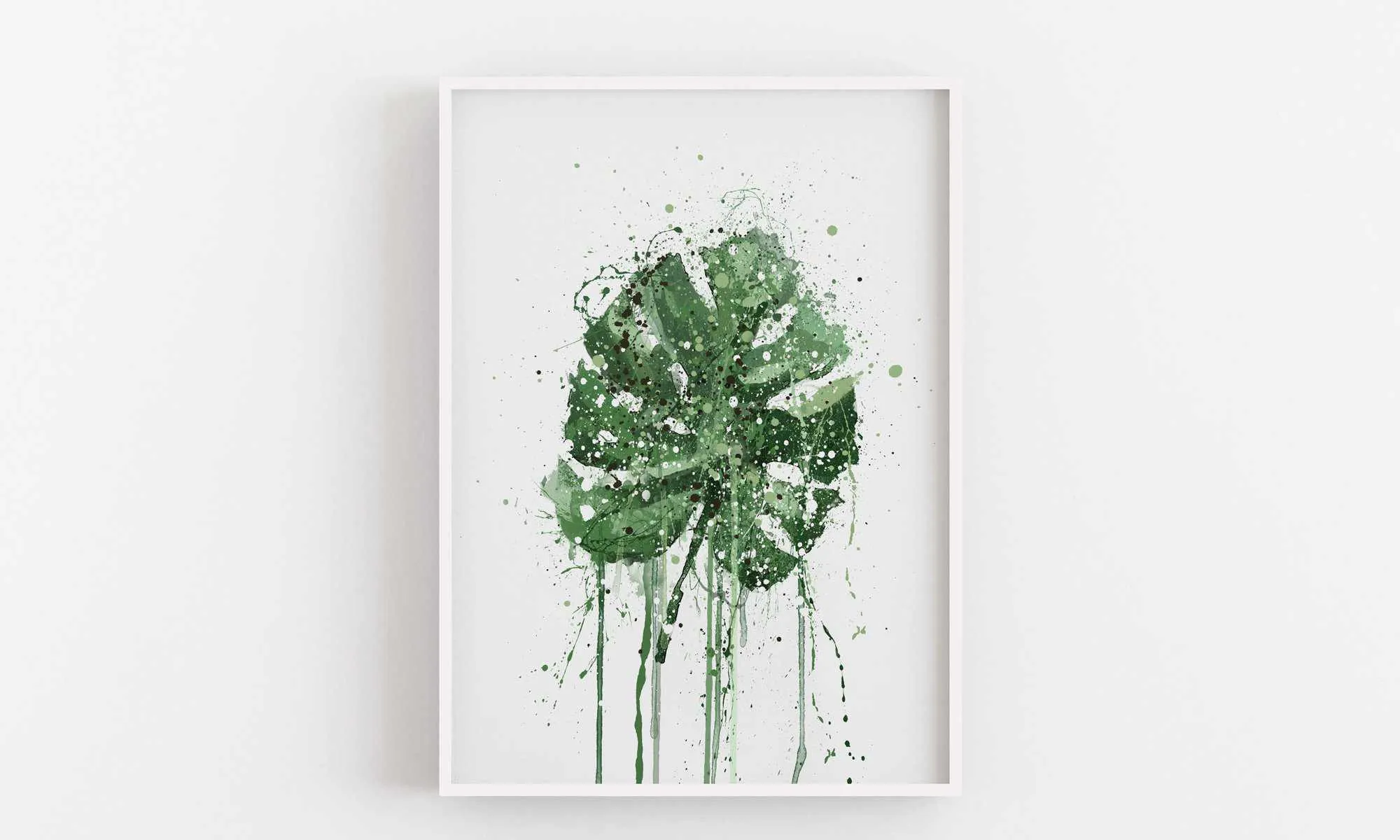 Botanical Wall Art Print 'Monstera Leaf' - Plant Prints, Botanical Art Prints and Botanical Illustrations