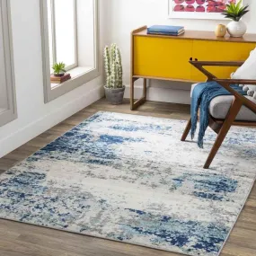 Boteburen 5x7 Modern Blue Area Rug Carpet for Living Room Bedroom or Kitchen (5'3" x 7'3")