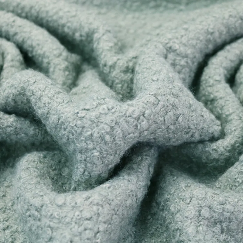 Boucle Coating Fabric - Sage Green