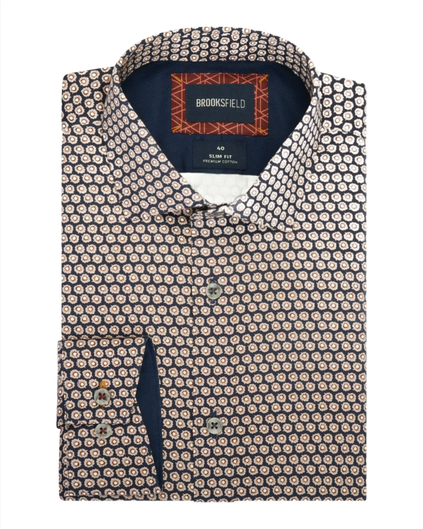 Brooksfield Premium Print Shirt