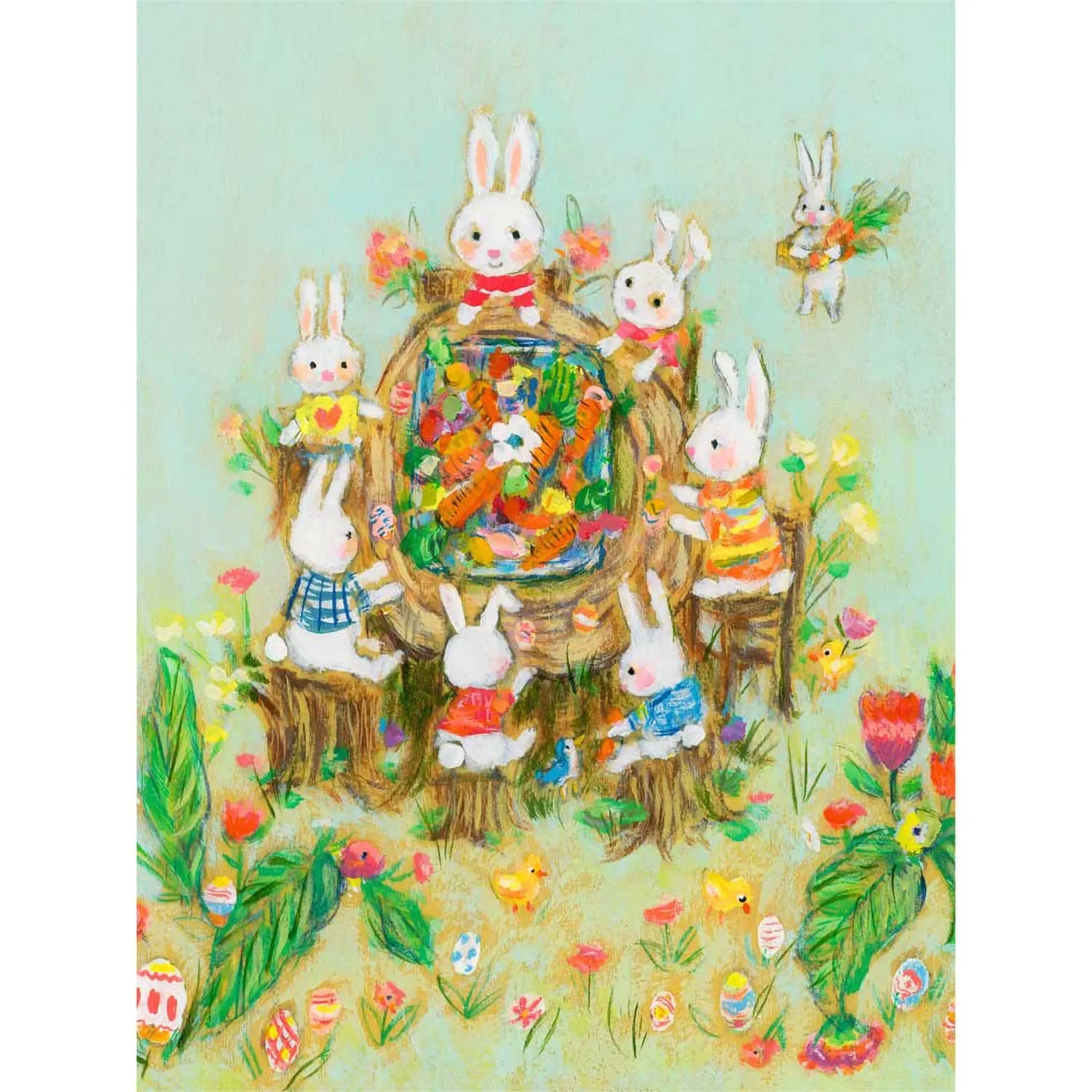 Buns Easter Feast Canvas Wall Art