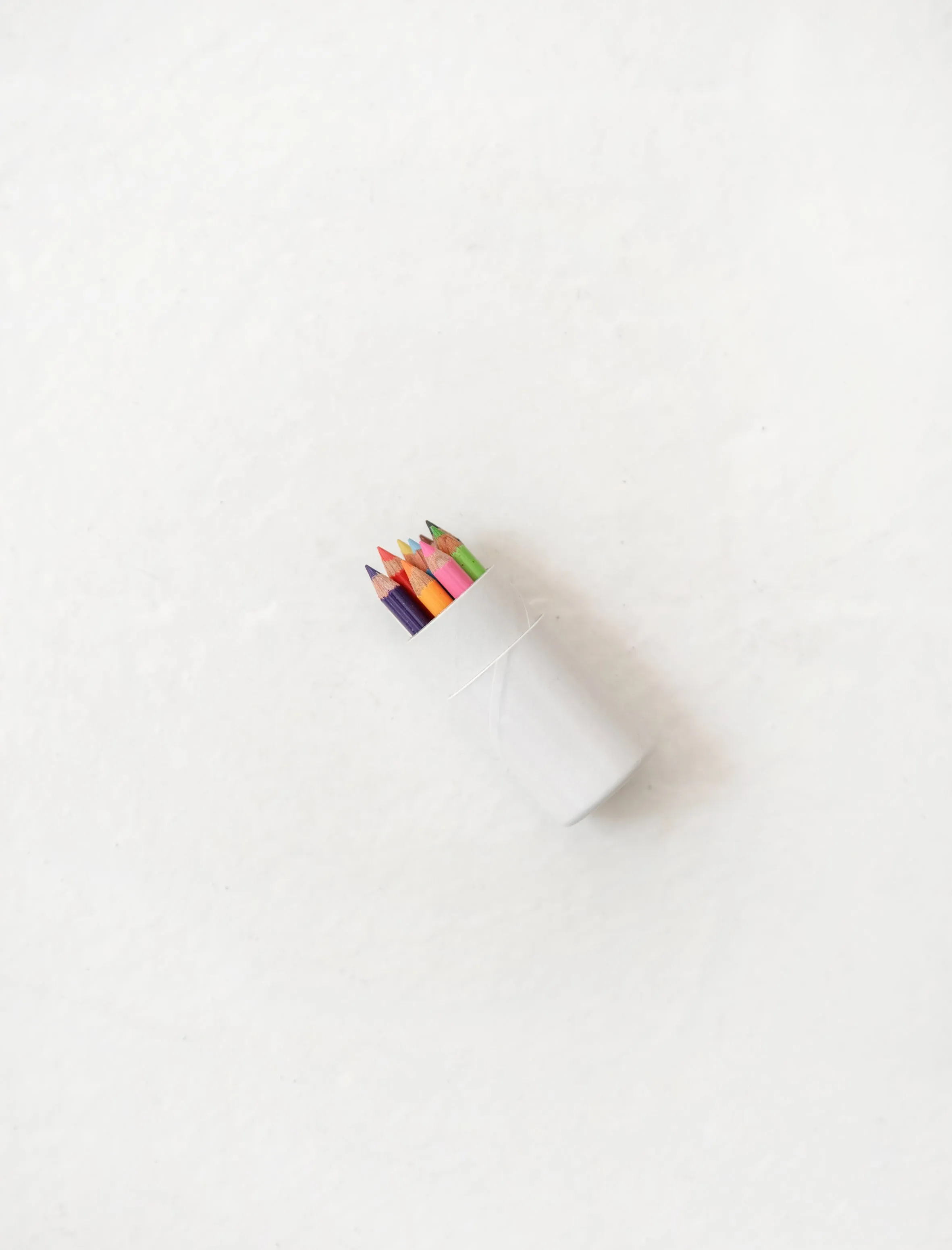 Capsule of Mini Coloured Pencils