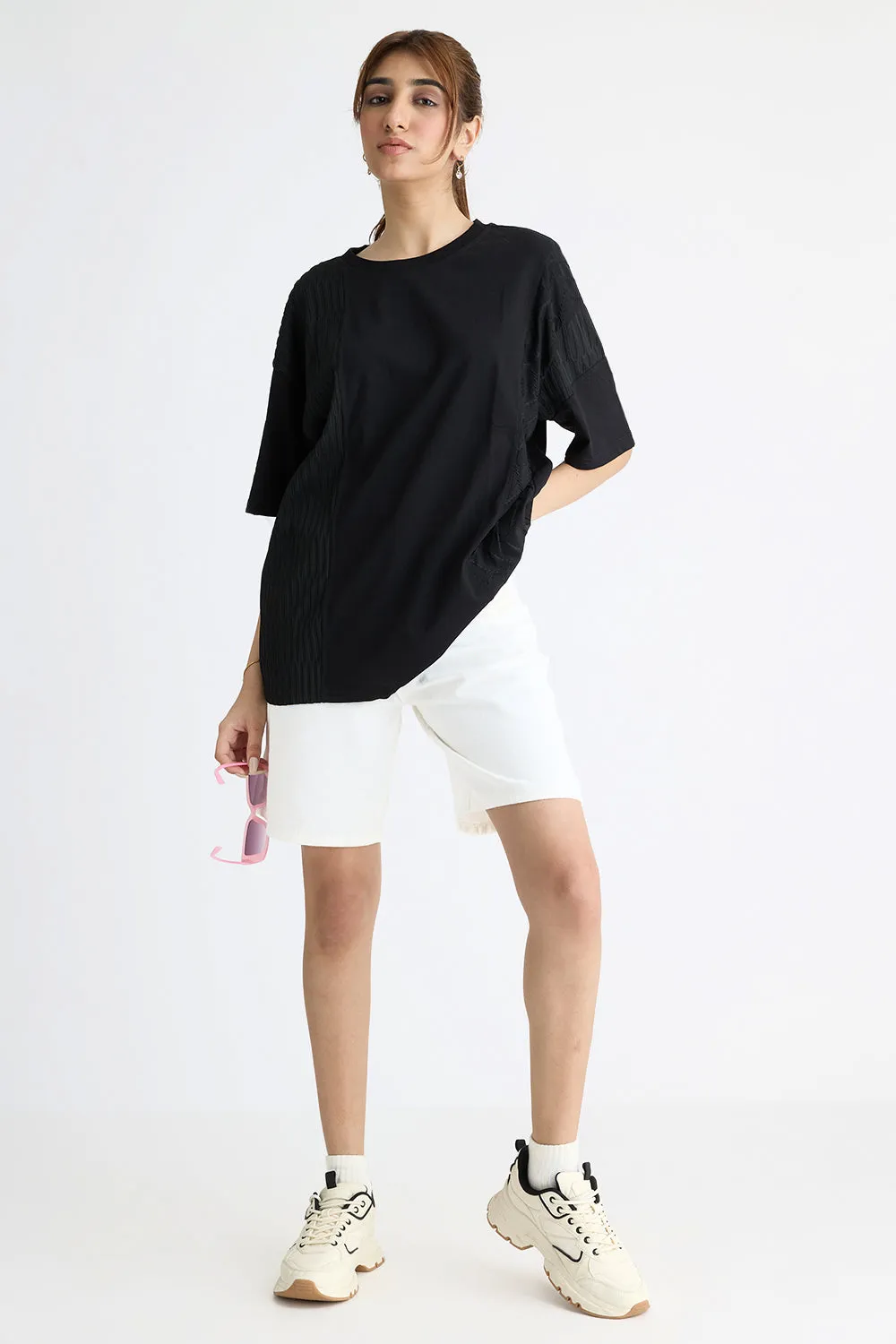 Carbon Casual Black T-Shirt