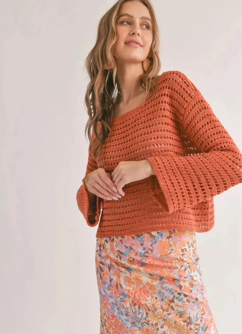 Carlita Open Knit Sweater