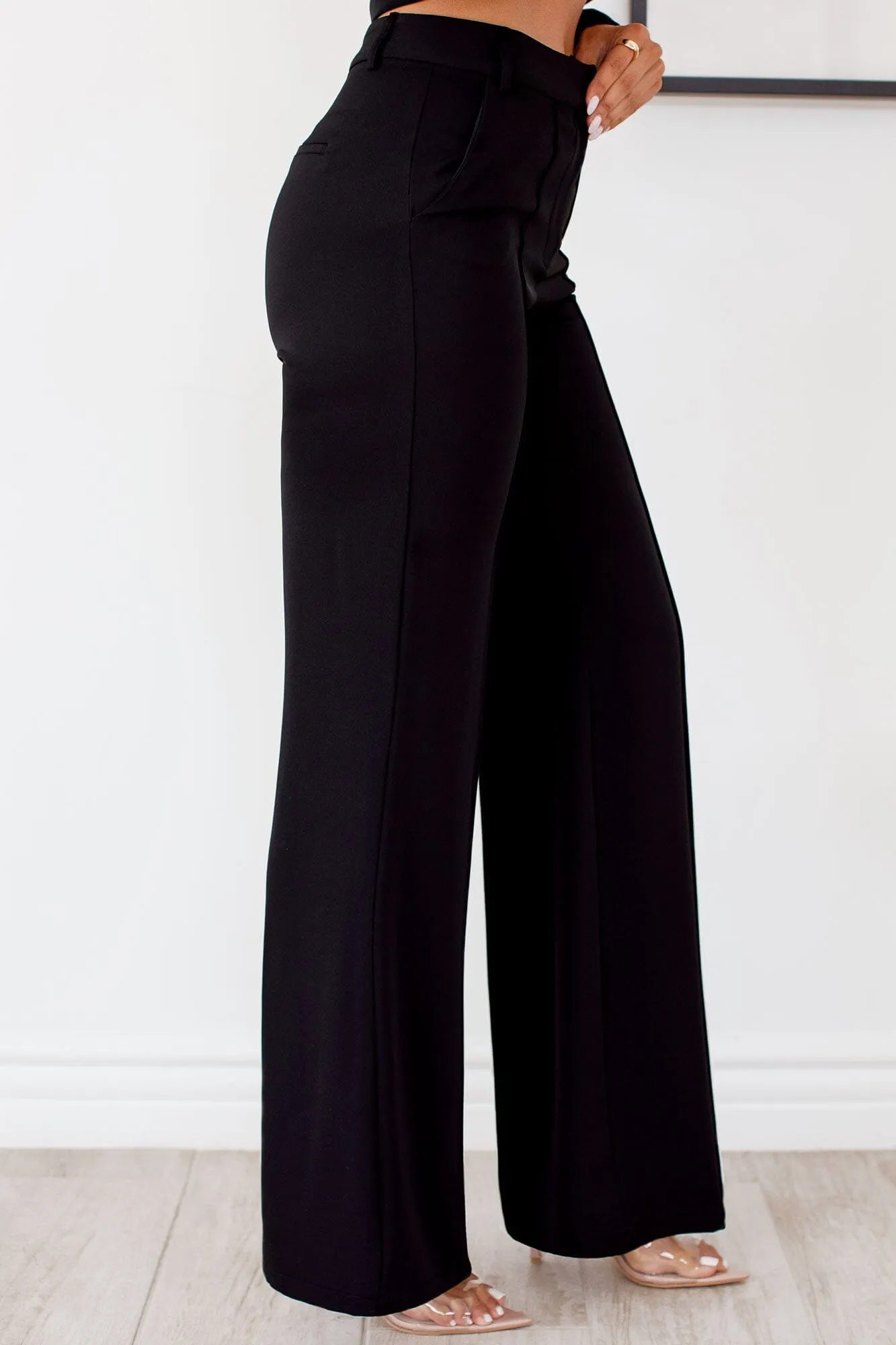 Carolina Black Pintuck Pants