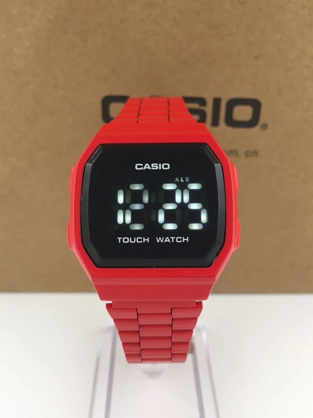 CASIO Vintage Touch Screen LED Watch - Red