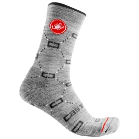 Castelli Women's Doppia C 15 Sock - Gray