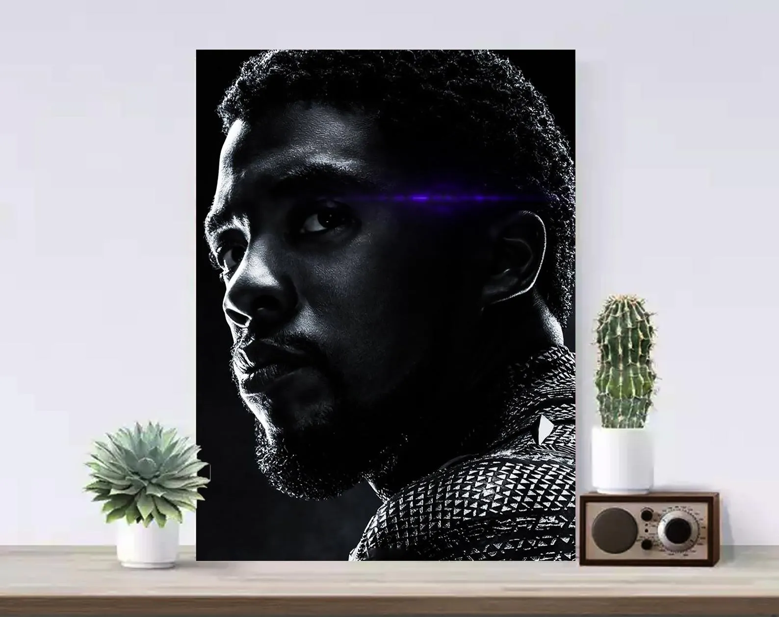 Chadwick Boseman Poster, Black Panther Canvas Rolls, Custom Canvas, Home decor, Wall Hanging, Hollywood Actor Chadwick Boseman Poster