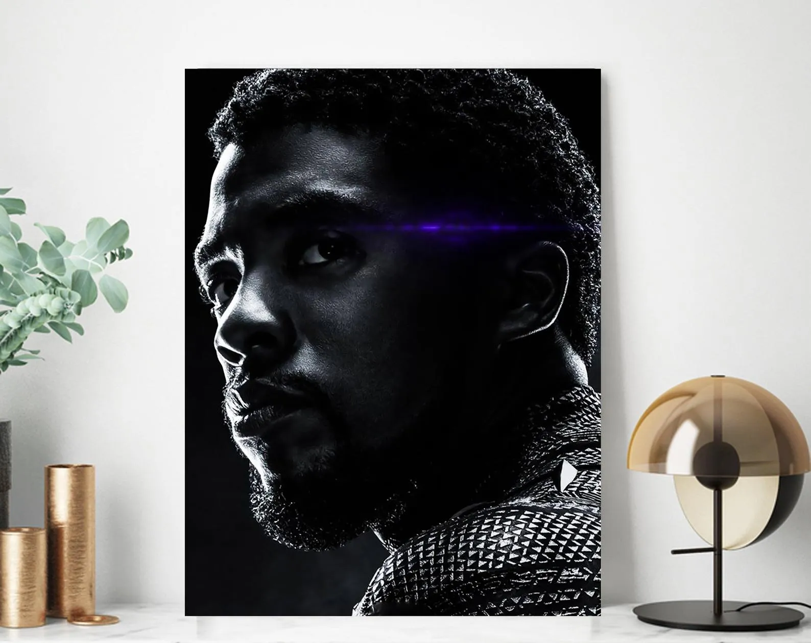 Chadwick Boseman Poster, Black Panther Canvas Rolls, Custom Canvas, Home decor, Wall Hanging, Hollywood Actor Chadwick Boseman Poster