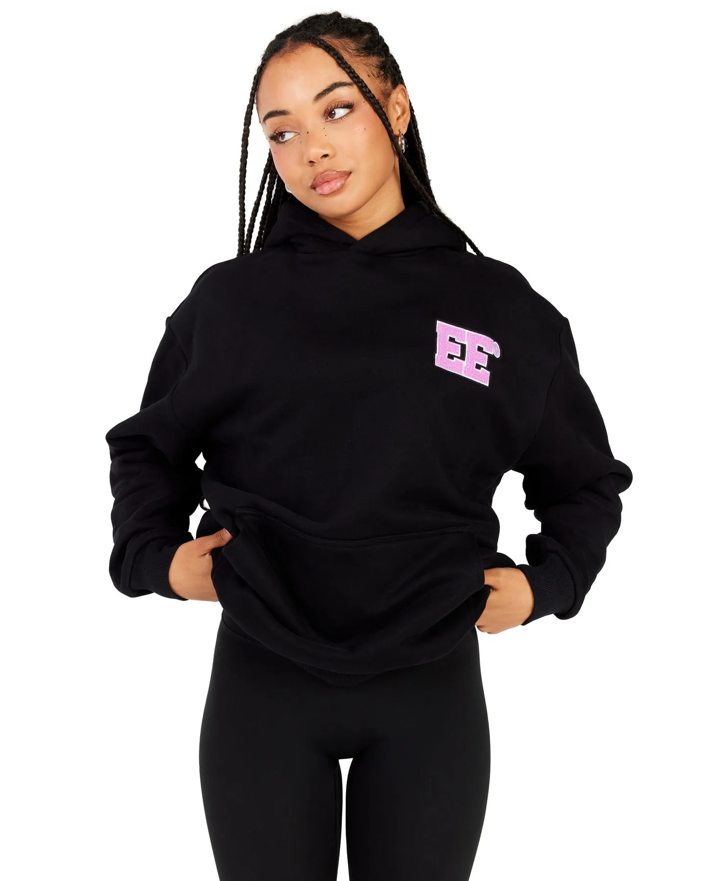 Premium Black Collegiate V2 Hoodie for Students