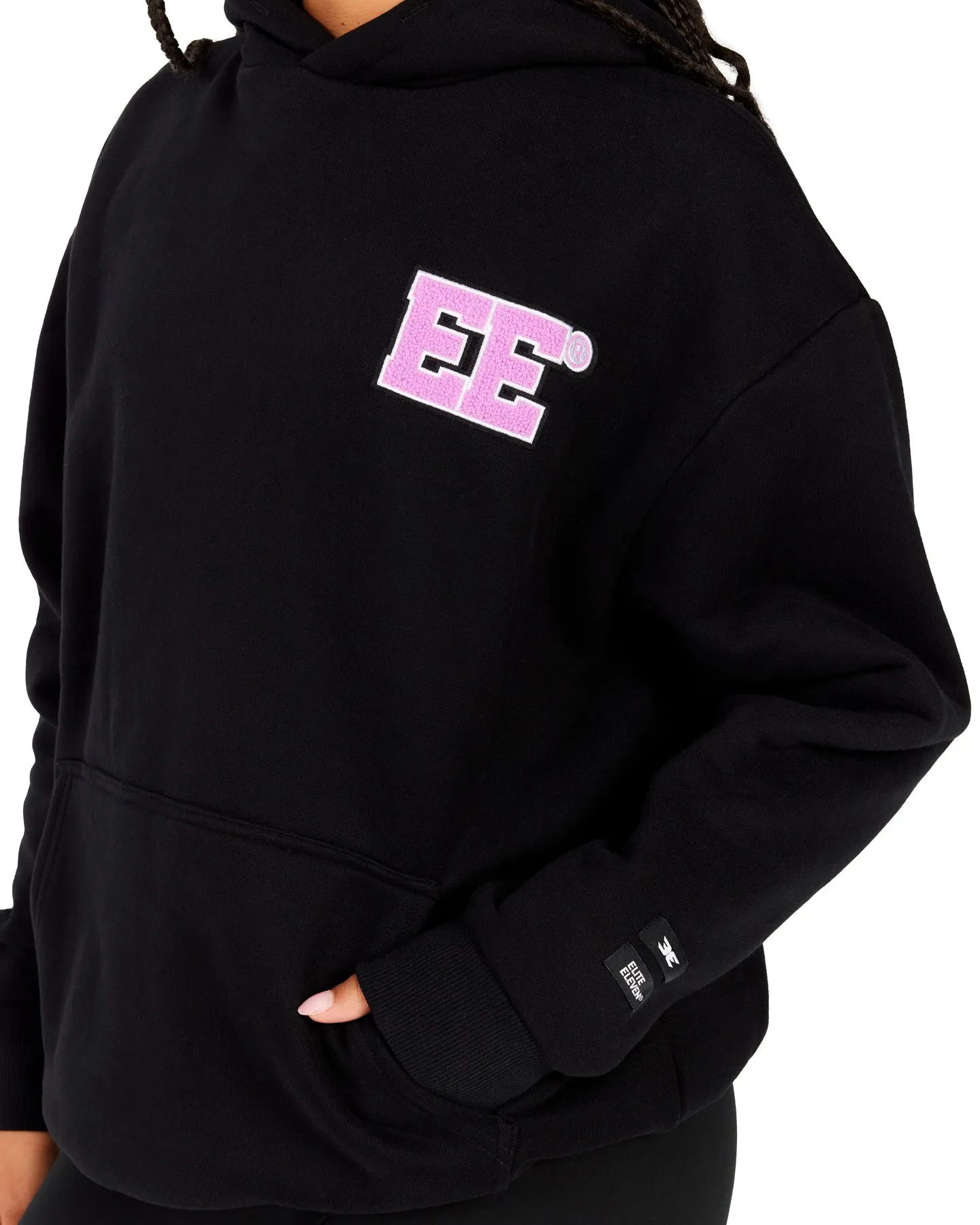 Premium Black Collegiate V2 Hoodie for Students